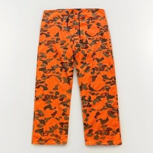 Sno King Pants Men Medium Camouflage Orange Adjustable Lightweight Hunt Lounge